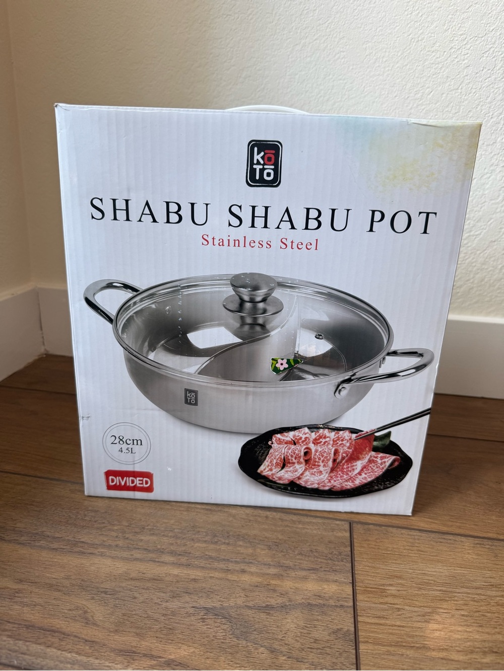 KOTO Stainless Steel Shabu Shabu Pot - Silver